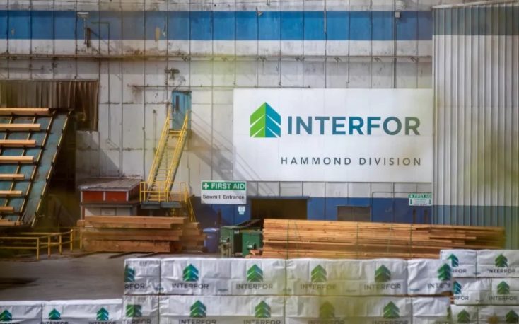 Interfor produces less lumber in Q1/2020