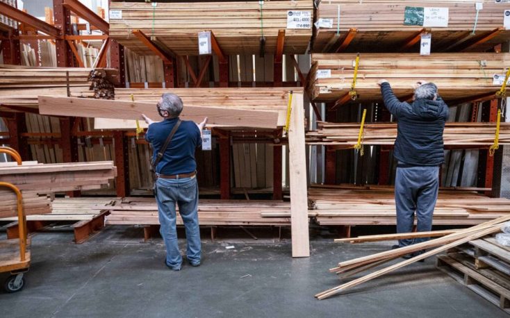 Lumber price decline and reduced DIY spending impact Home Depot sales