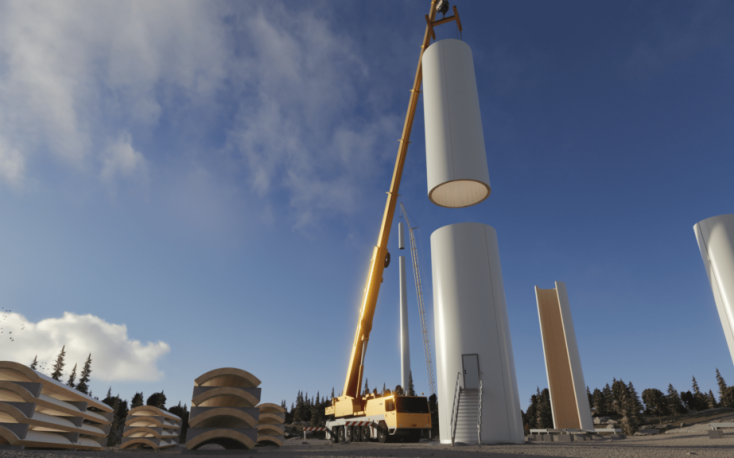 Metsä Wood to deliver LVL products for Modvion’s wooden wind turbine towers